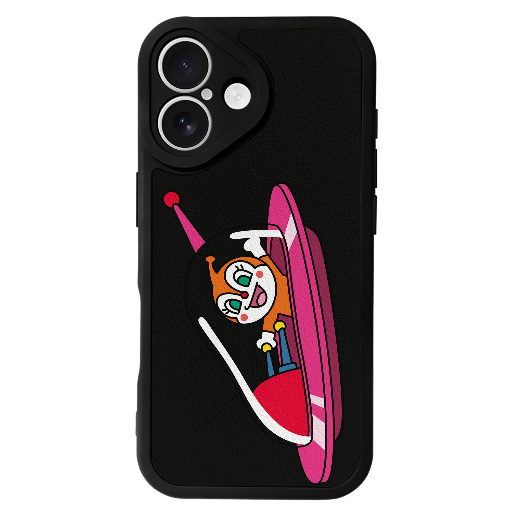 （画像用） アンパンマン Anpanman 【iPhone 16シリーズ対応】シリコンスマホケース（レザー調） 材質：シリコン